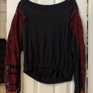 Free people off the shoulder shirt